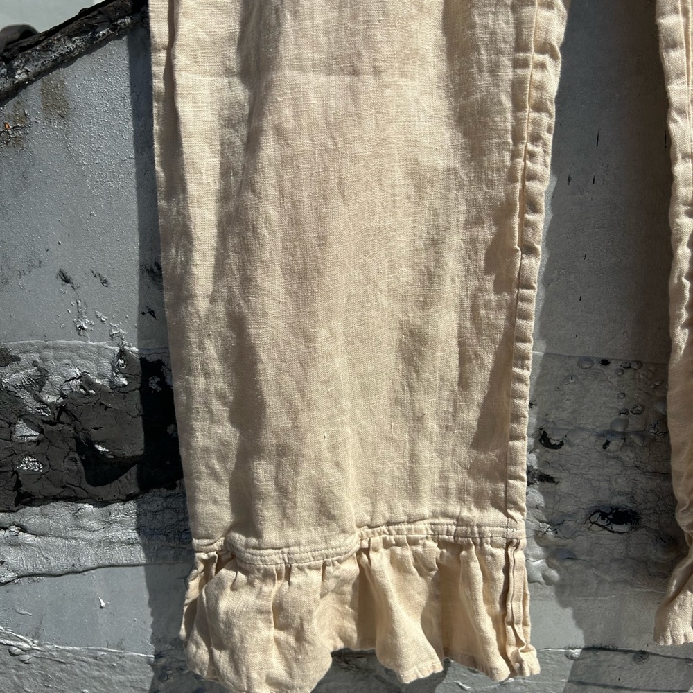 Sleeper Rumba Cropped Tie Front Linen Lounge Suit Gem